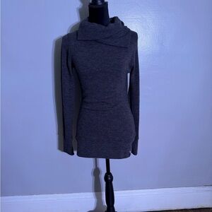 Women's KAVU Turtleneck Sweatshirt in Grey/ Charcoal